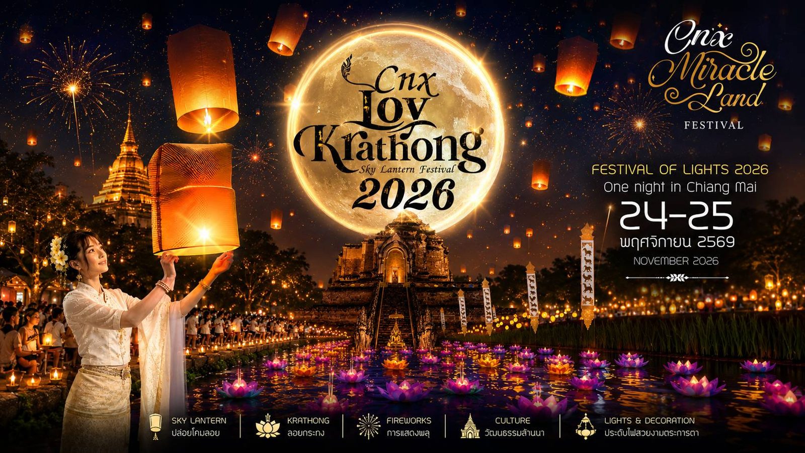 CNX Loy Krathong 2026 官方主視覺